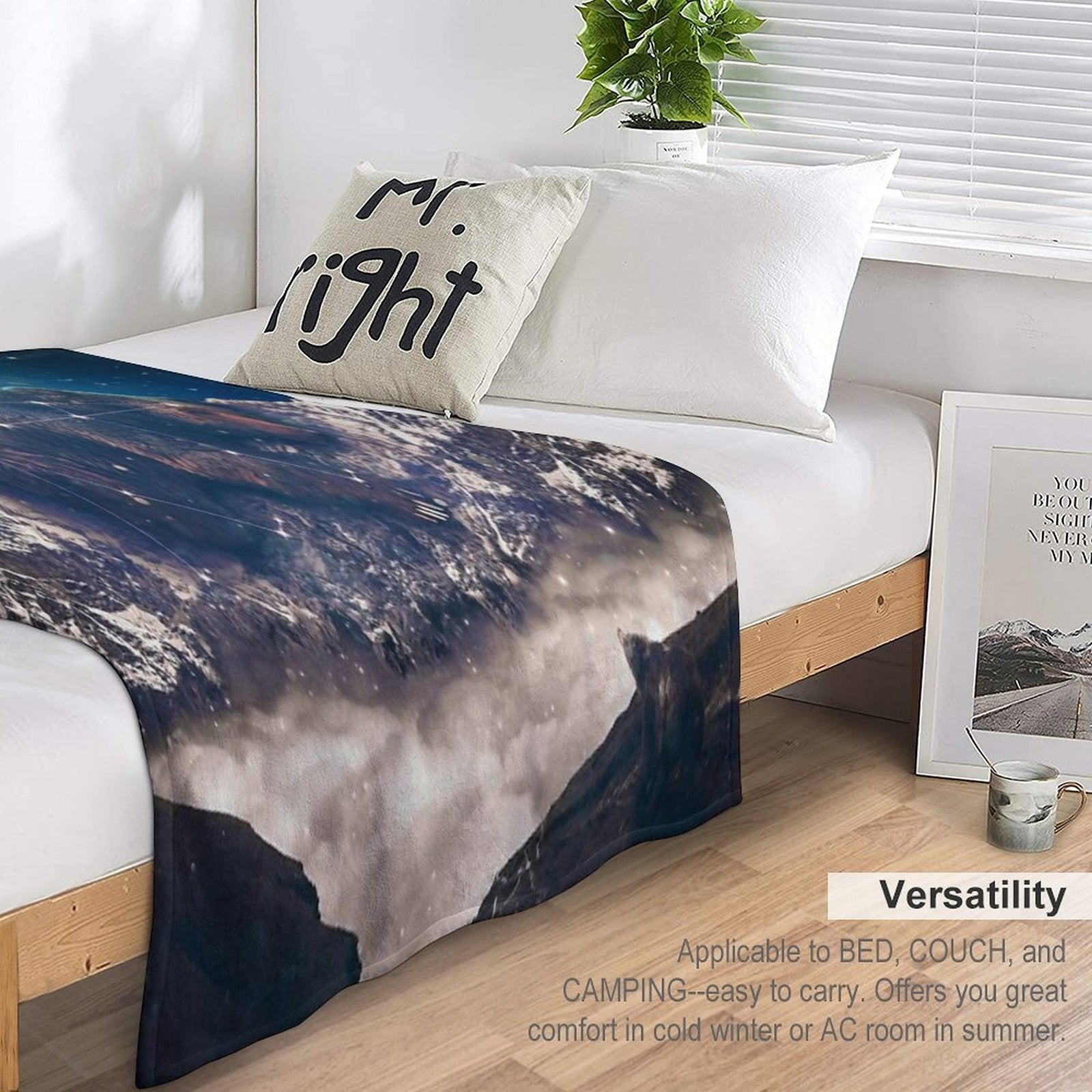 Under The Stars  Ursa Major Versatility Throw Blanket