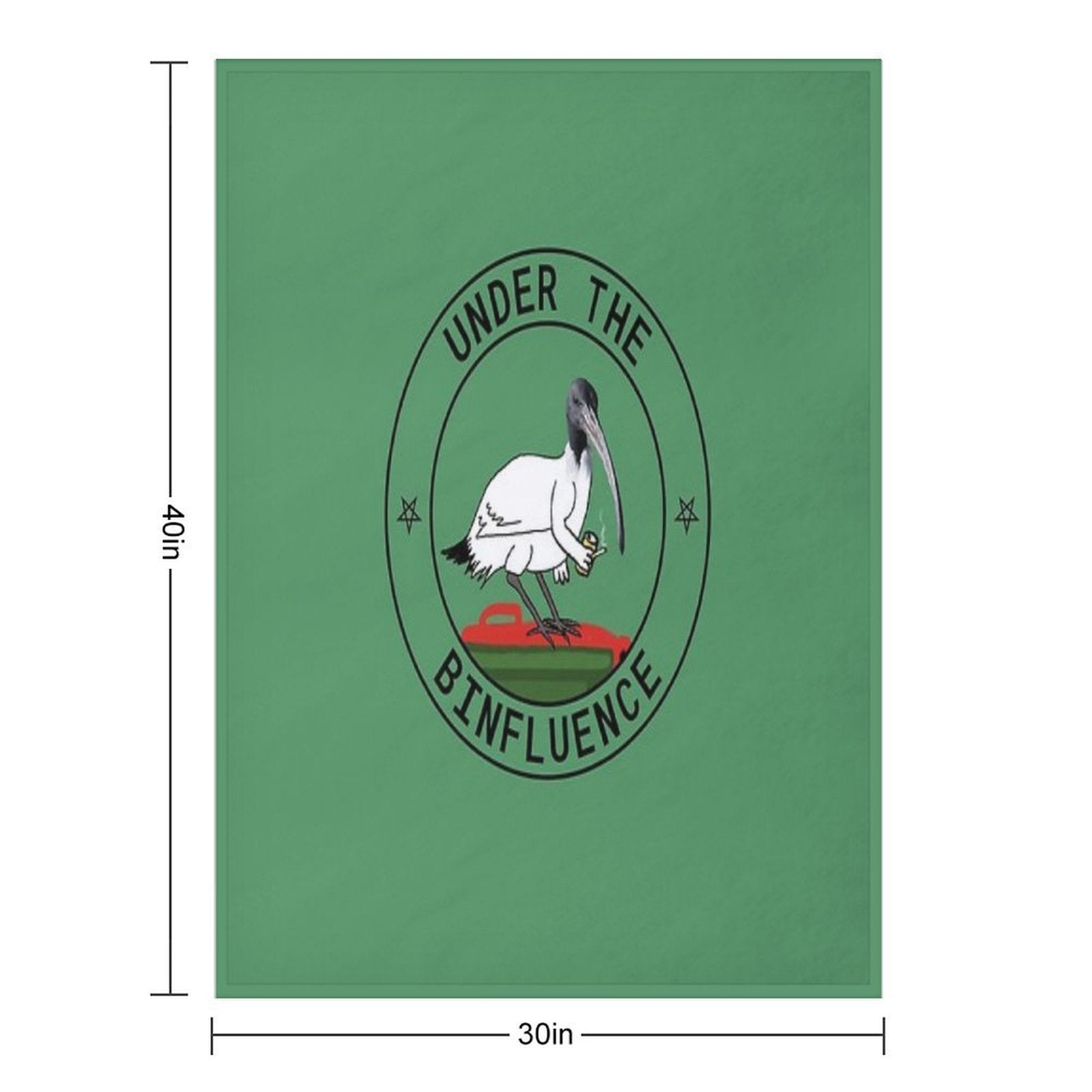 Under The Binfluence Eco-conscious Throw Blanket