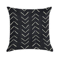 Boho Big Arrows in Black And White Soft Decorative Cover Throw Pillow