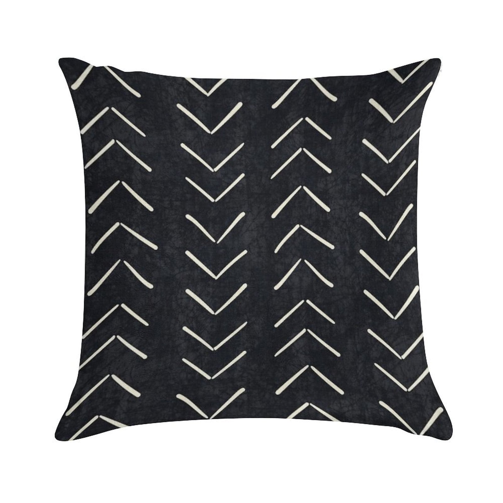 Boho Big Arrows in Black And White Soft Decorative Cover Throw Pillow