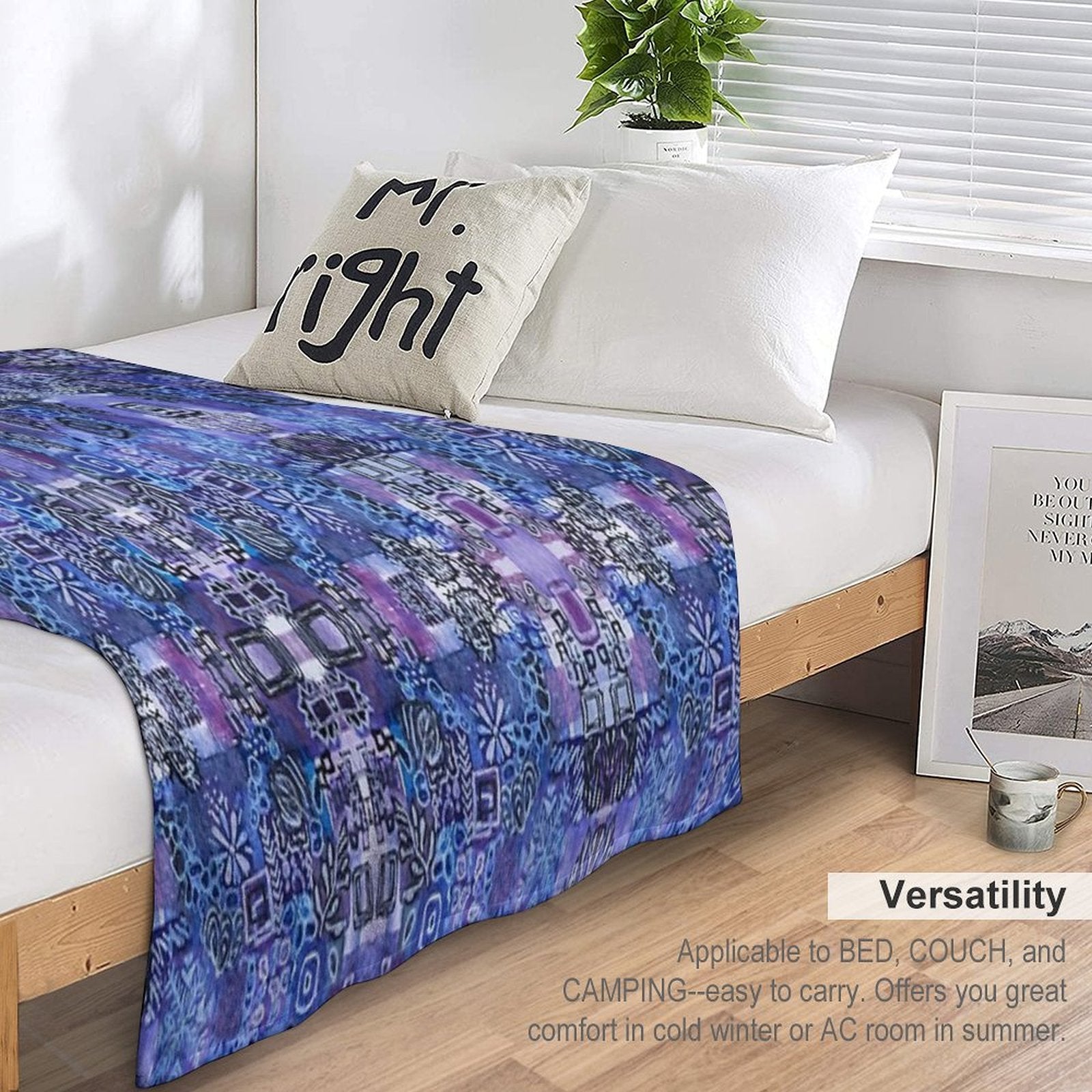 MINI Art 4 PATTERN 2 Durable Throw Blanket