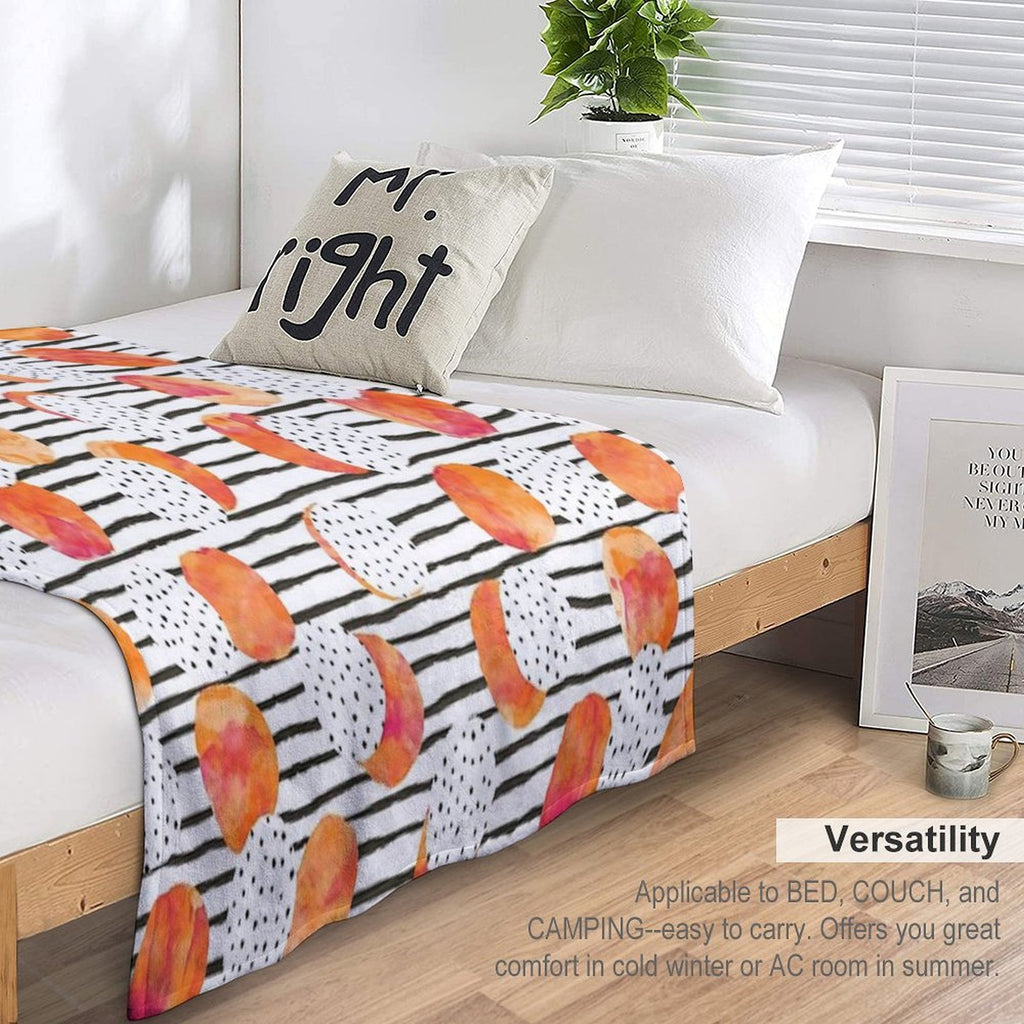 Fruity Orange Multi-functional Throw Blanket