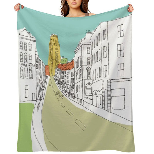Park Street, Bristol, UK Shrink-resistant Throw Blanket