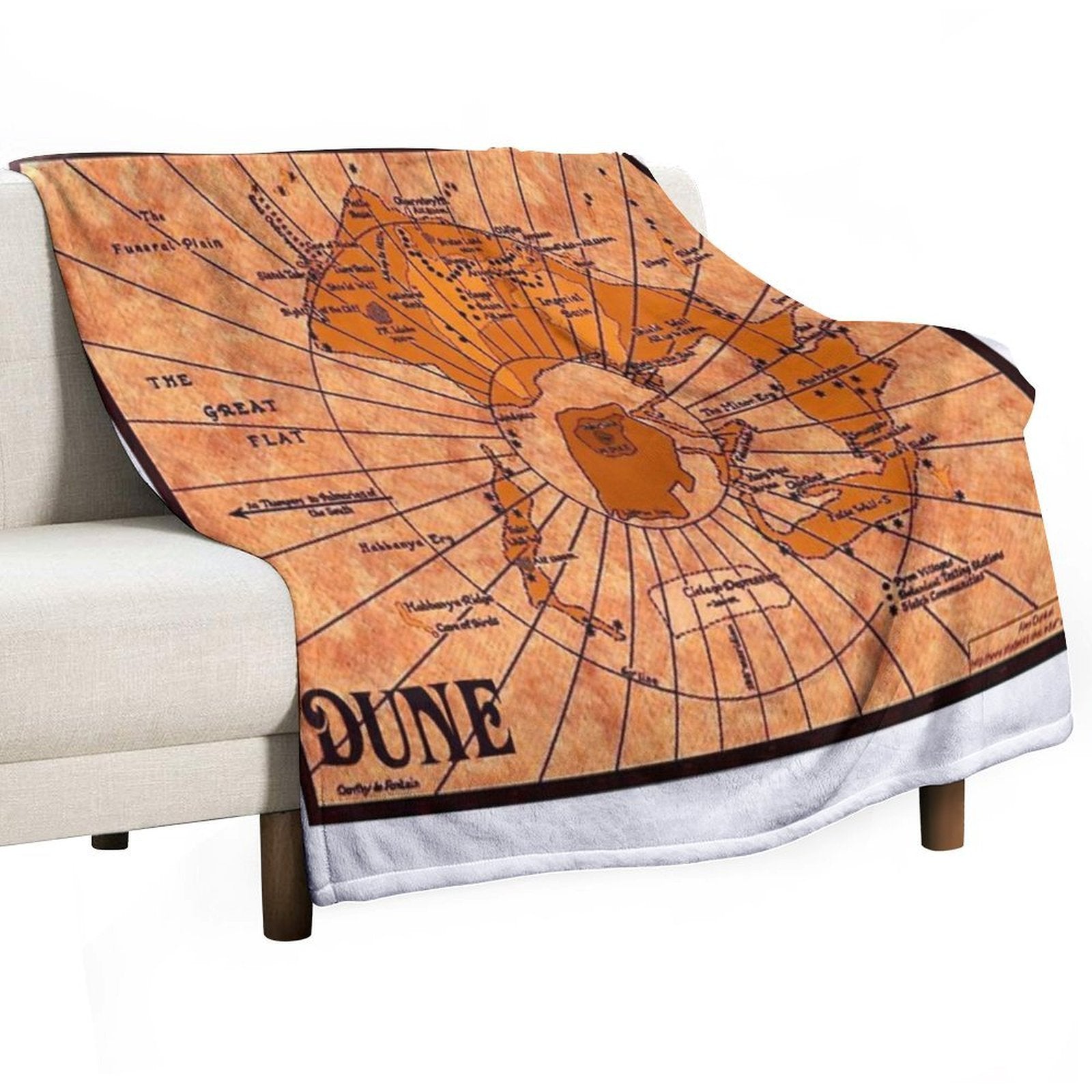 DUNE Map Premium Throw Blanket