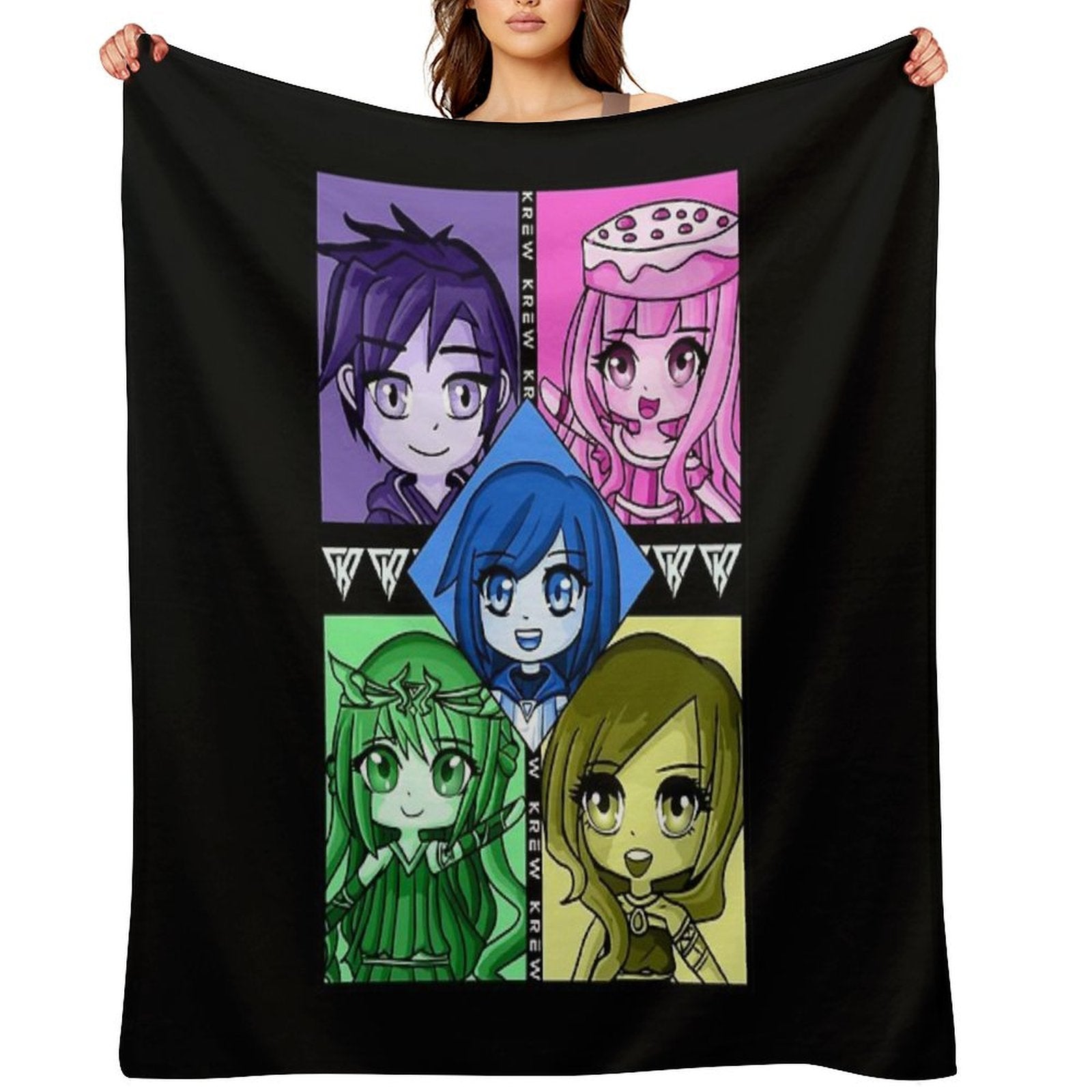 Aesthetic Funneh Krew Shrink-resistant Throw Blanket