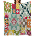 All Over Quilt Print Gift-ready Throw Blanket