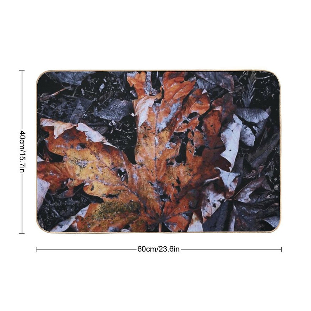 Maple Leaf in The Fall  Rapid-Drying Bath Mat