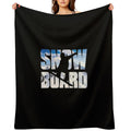 Snowboard Eco-conscious Throw Blanket