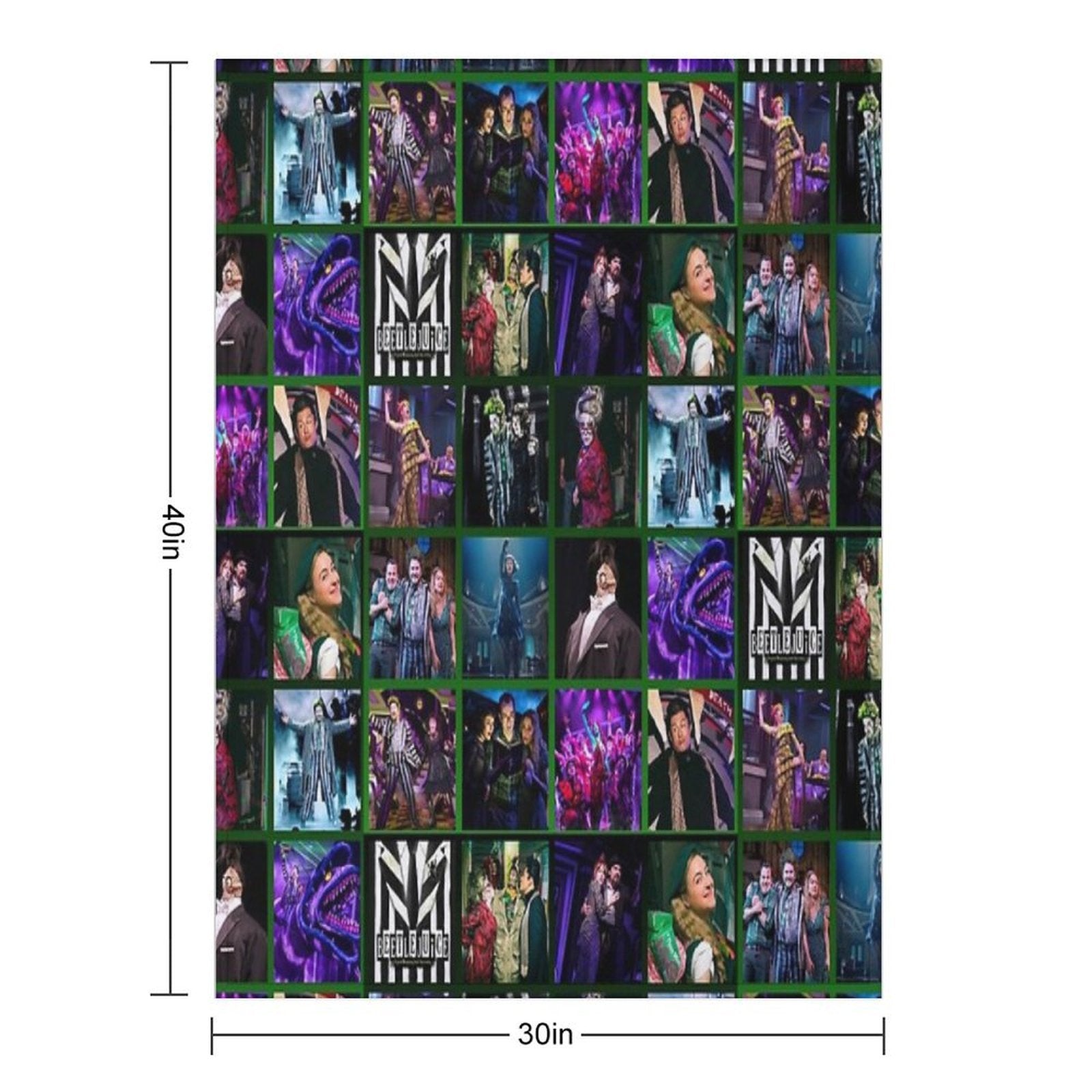 Beetlejuice Musical Wrinkle-free Throw Blanket