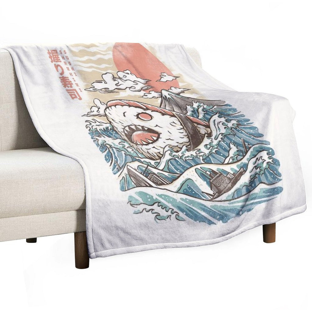 Sharkiri Sushi Versatility Throw Blanket