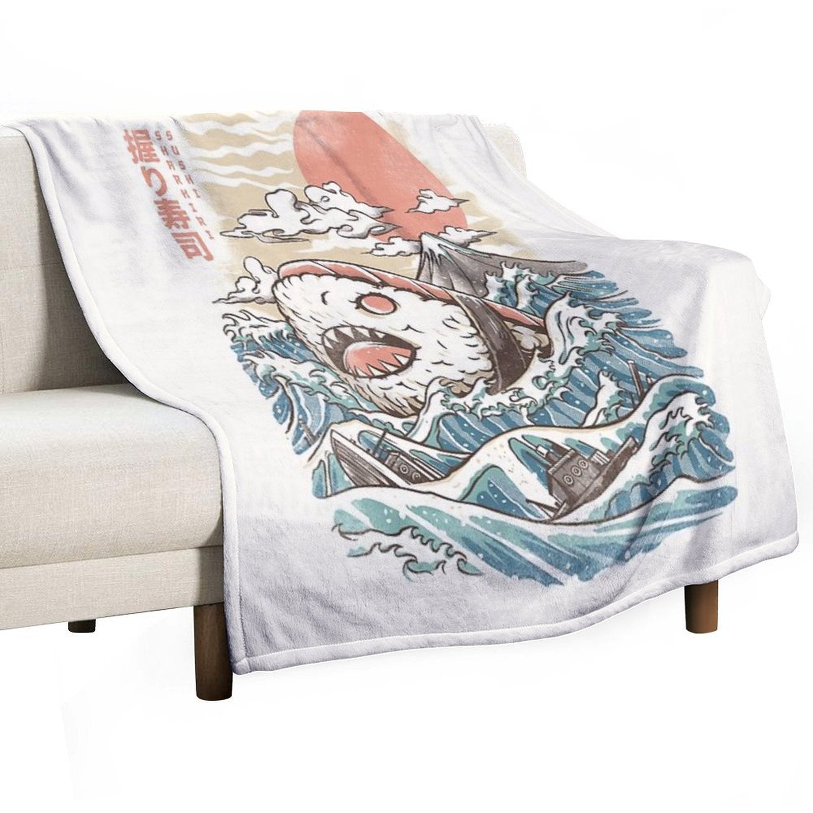Sharkiri Sushi Versatility Throw Blanket