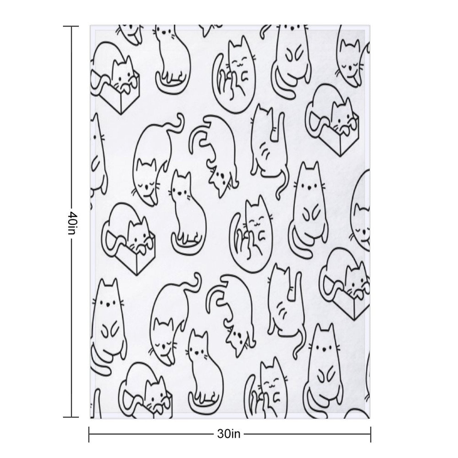 Cats Cats Cats Comfort Throw Blanket