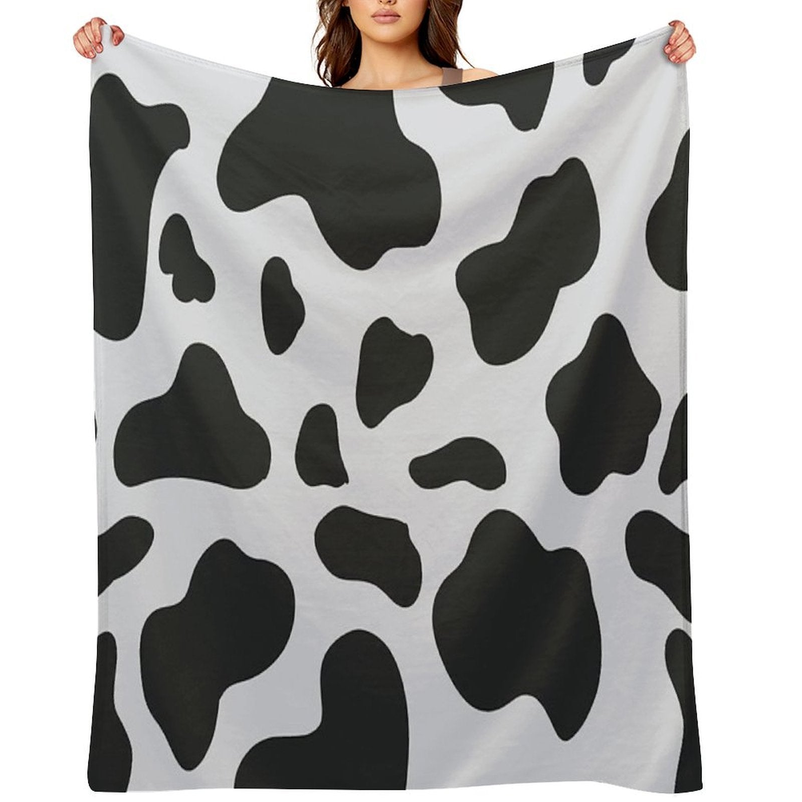 Cow Pattern Versatility Throw Blanket