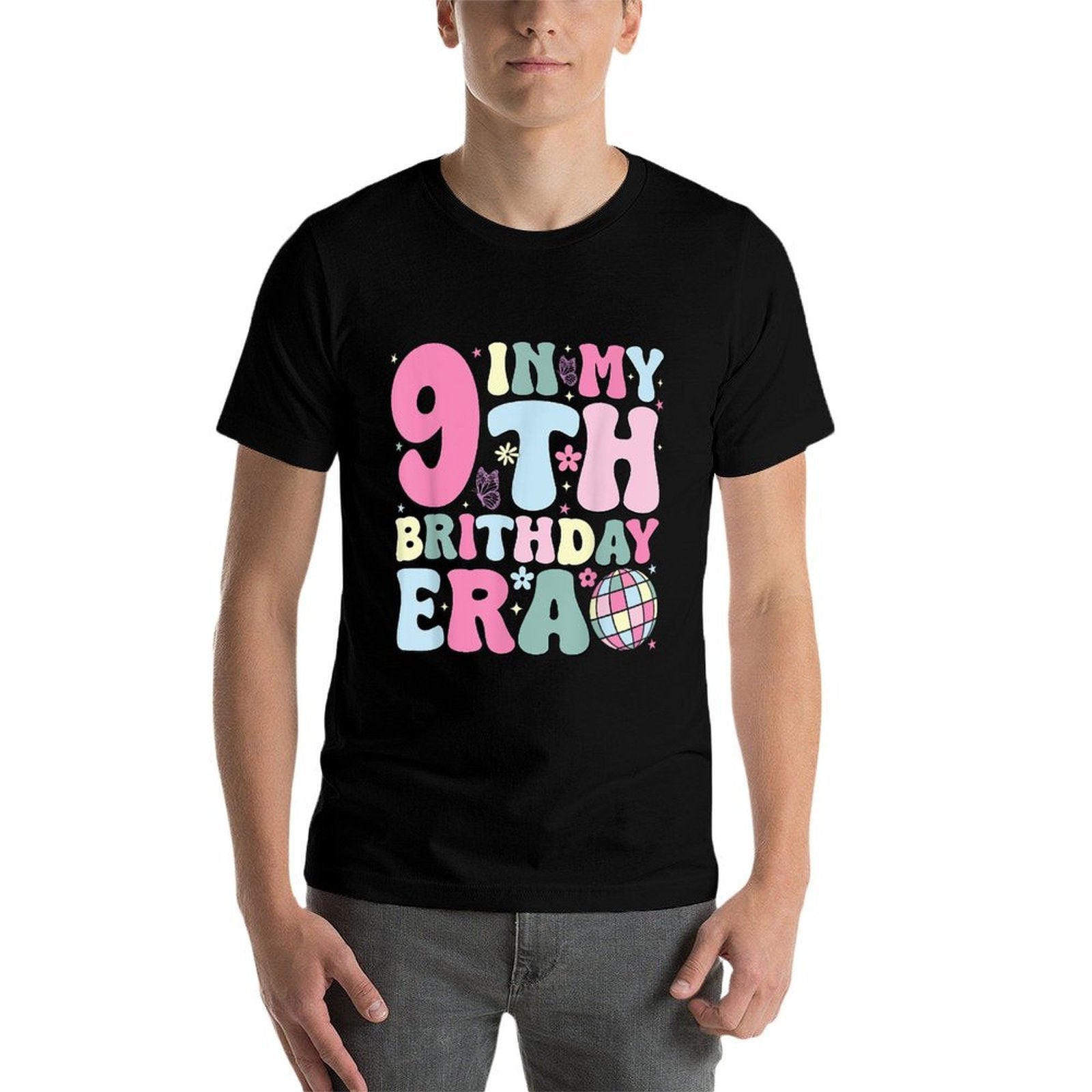 In My 9th Birthday Era Nine Bday 9 Year Old Birthday Girl  Eco-friendly Material T-Shirt