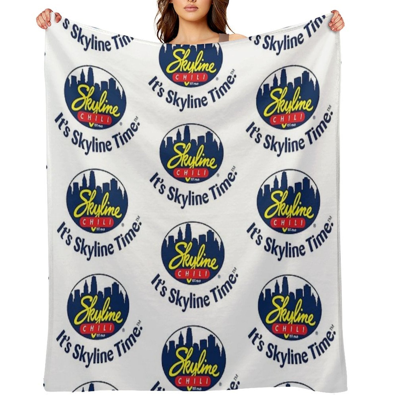 Skyline Chili Premium Throw Blanket