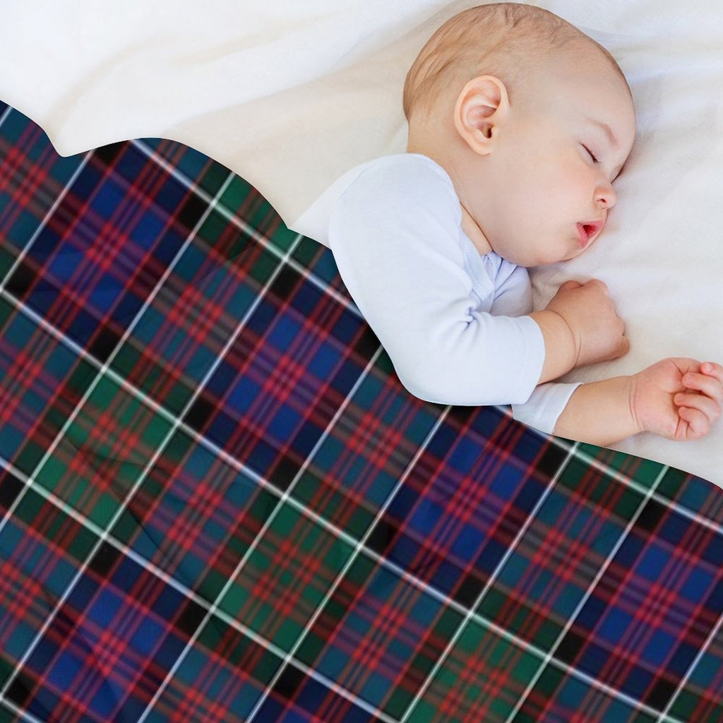 Clan MacDonald of Clanranald Tartan Easy Care Throw Blanket