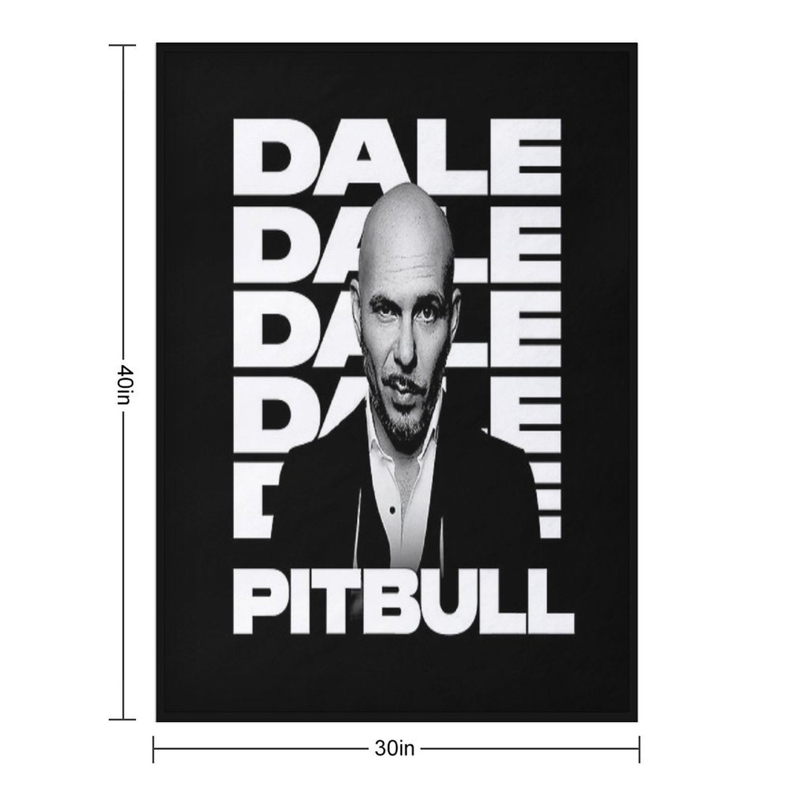 Pitbull Da.le Anti-pilling Throw Blanket