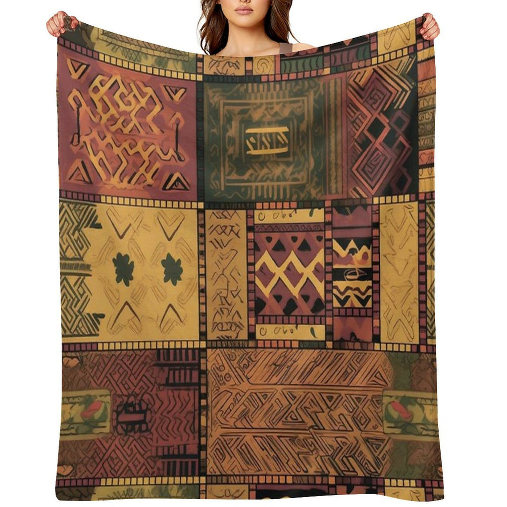 Ethnic Pattern. Geometry. Comfort Throw Blanket