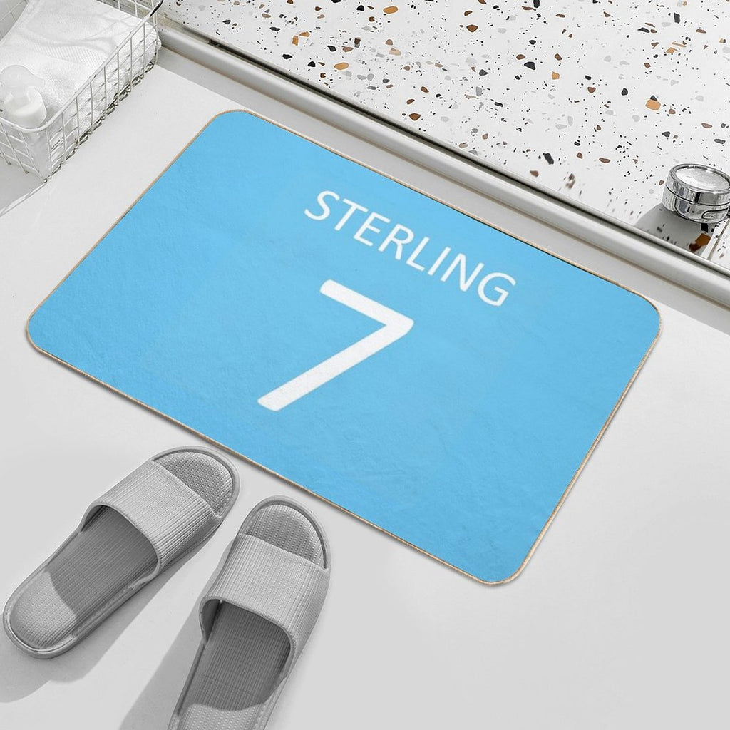 Raheem Sterling Manchester City  Easy To Clean Bath Mat