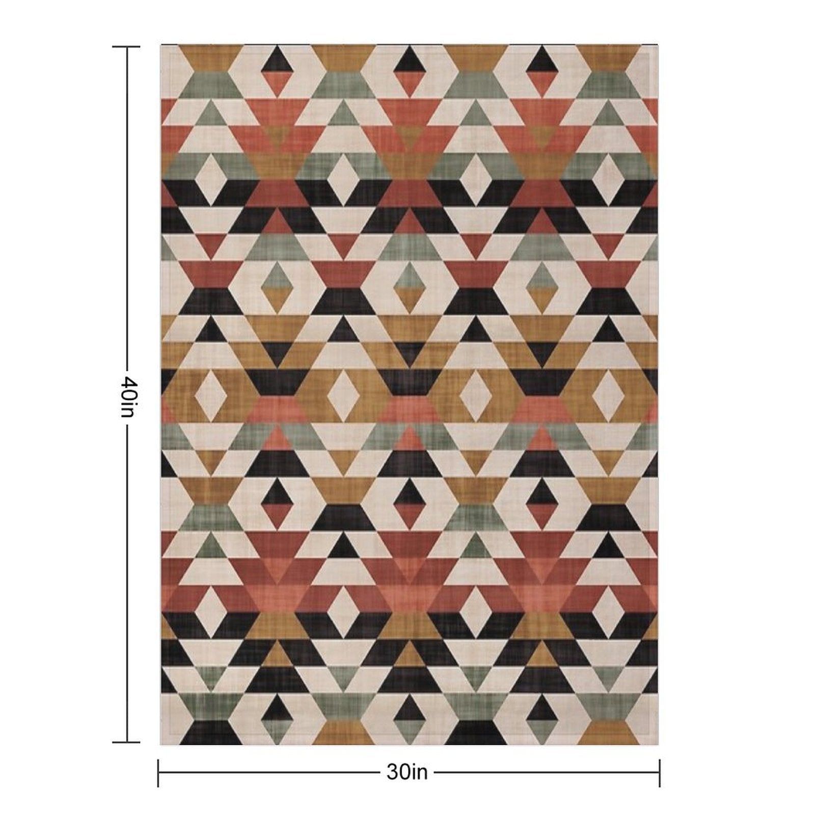 Southwestern Boho Prints Eco-conscious Throw Blanket