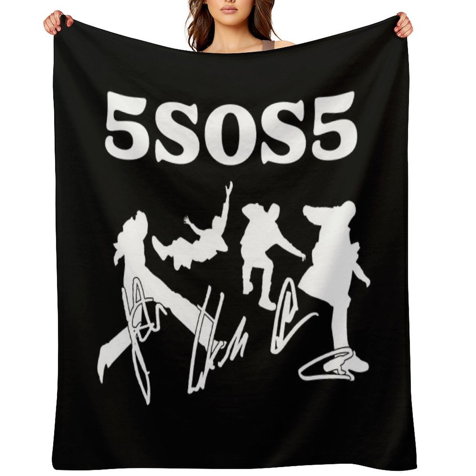 5sos Merch 5 Seconds Of Summer 5sos5 Easy Care Throw Blanket