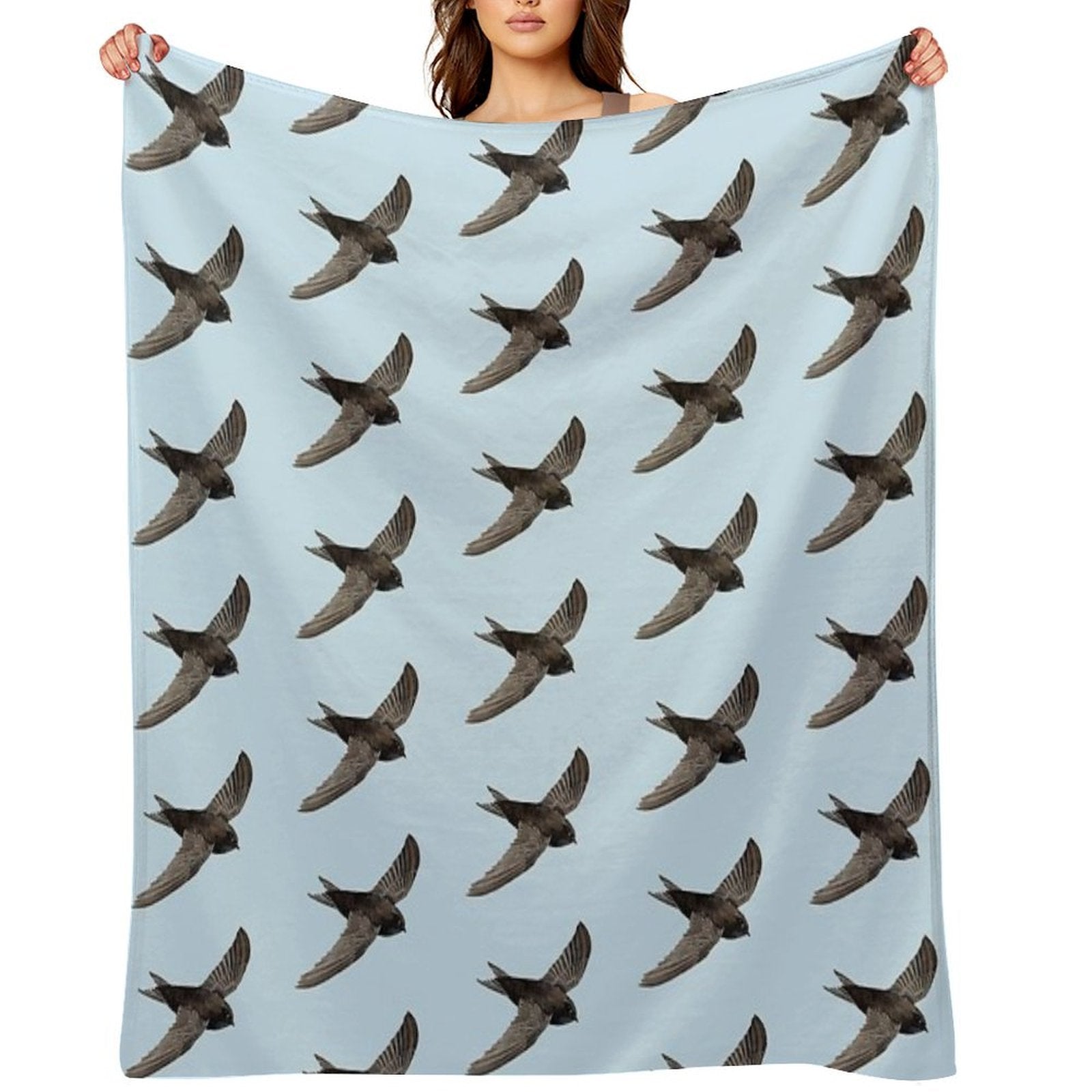 COMMON SWIFT-Apus Apus Anti-pilling Throw Blanket