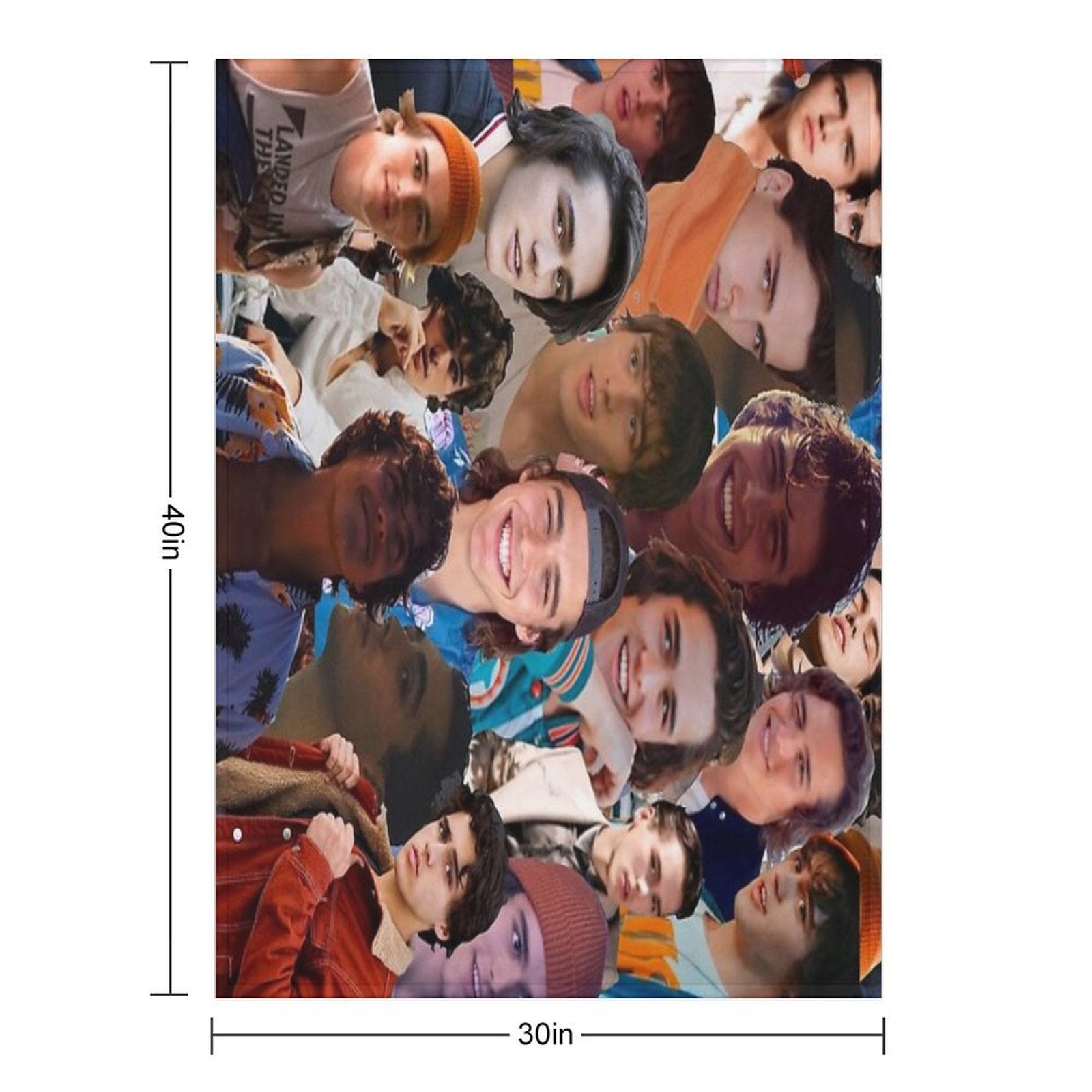 Charlie Gillespie Photo Collage Plush Throw Blanket