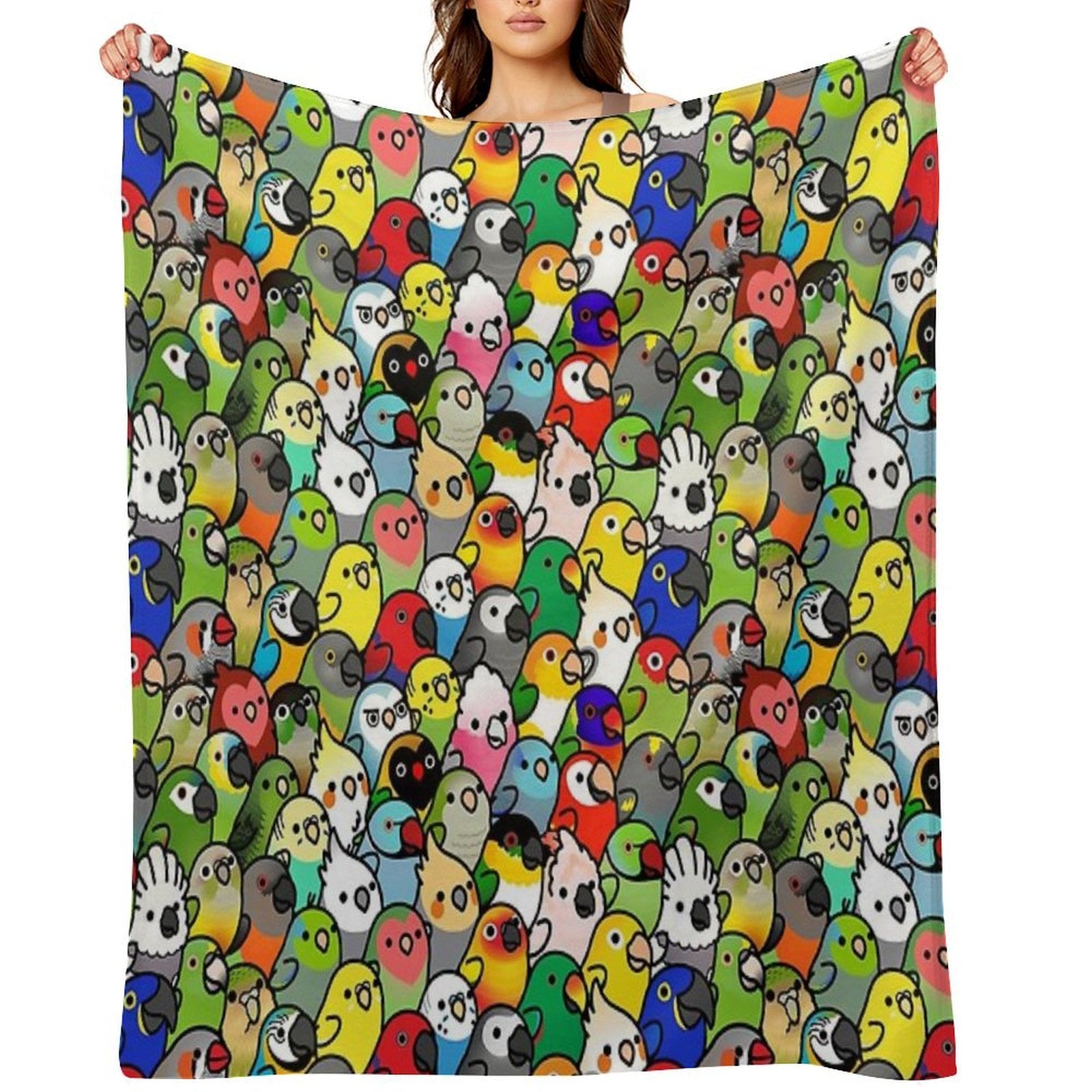 Everybirdy Pattern 2023 All-season Throw Blanket