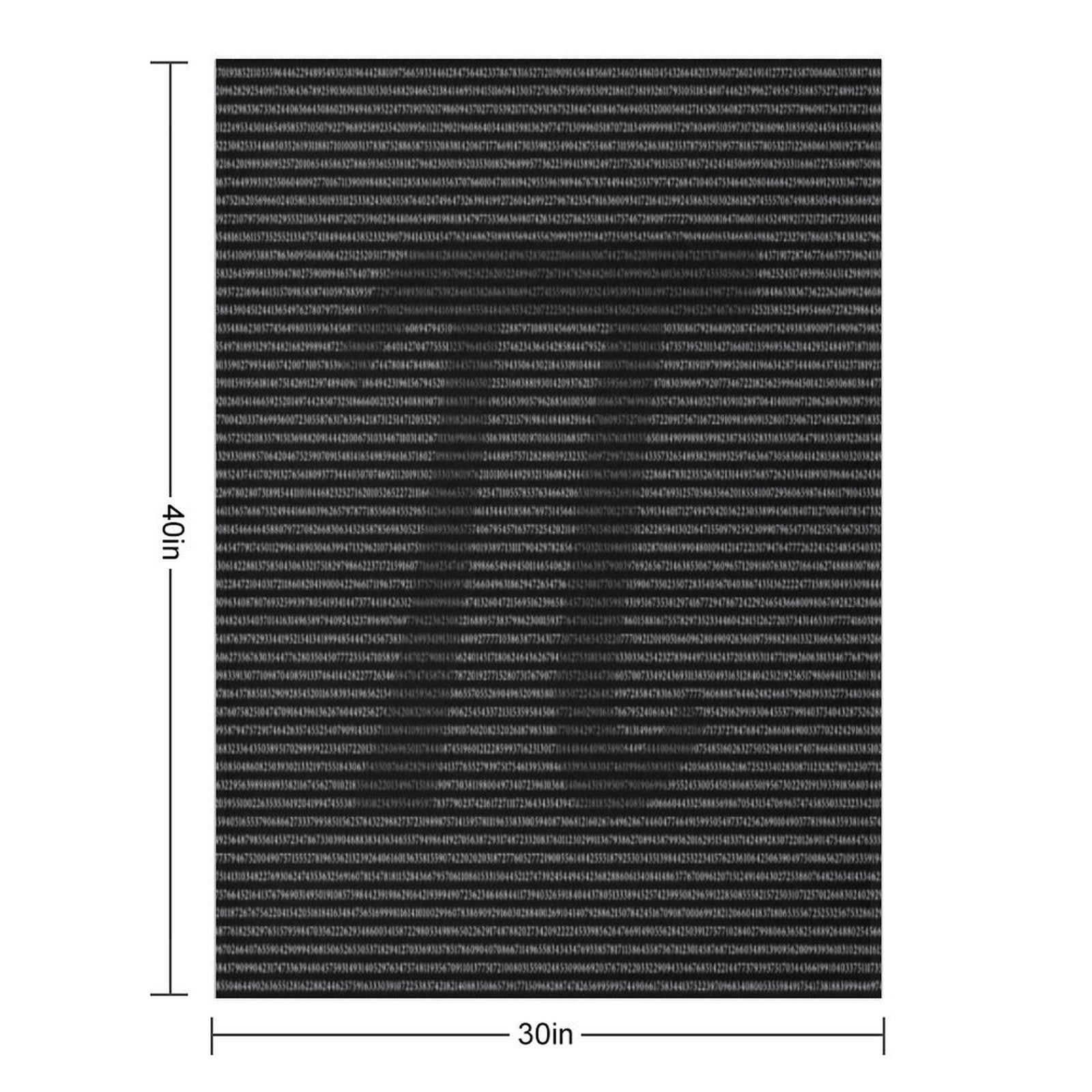 Pi Digits Multi-functional Throw Blanket