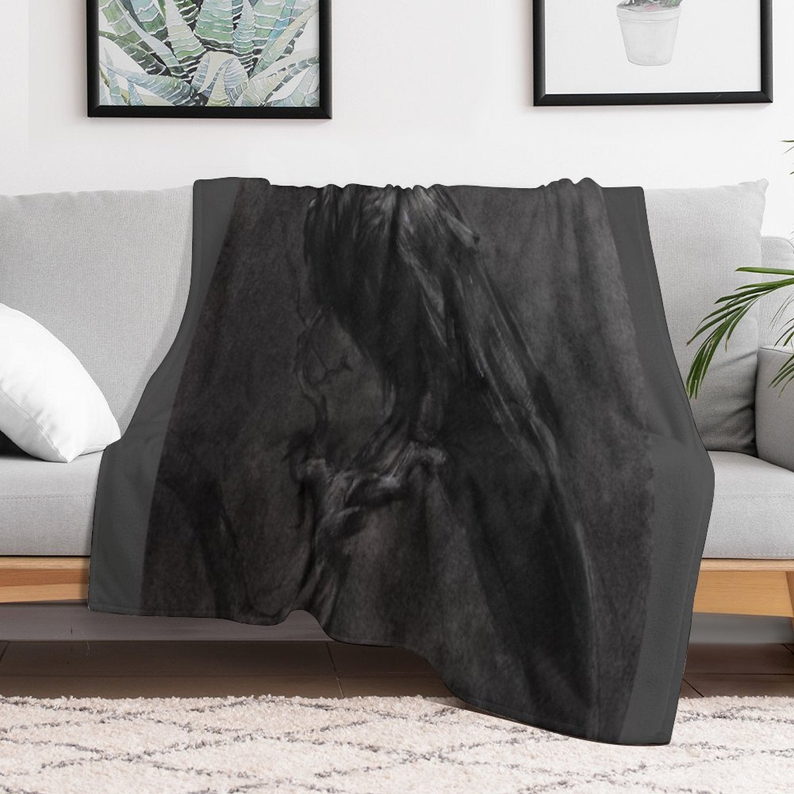 Raven Compact Throw Blanket
