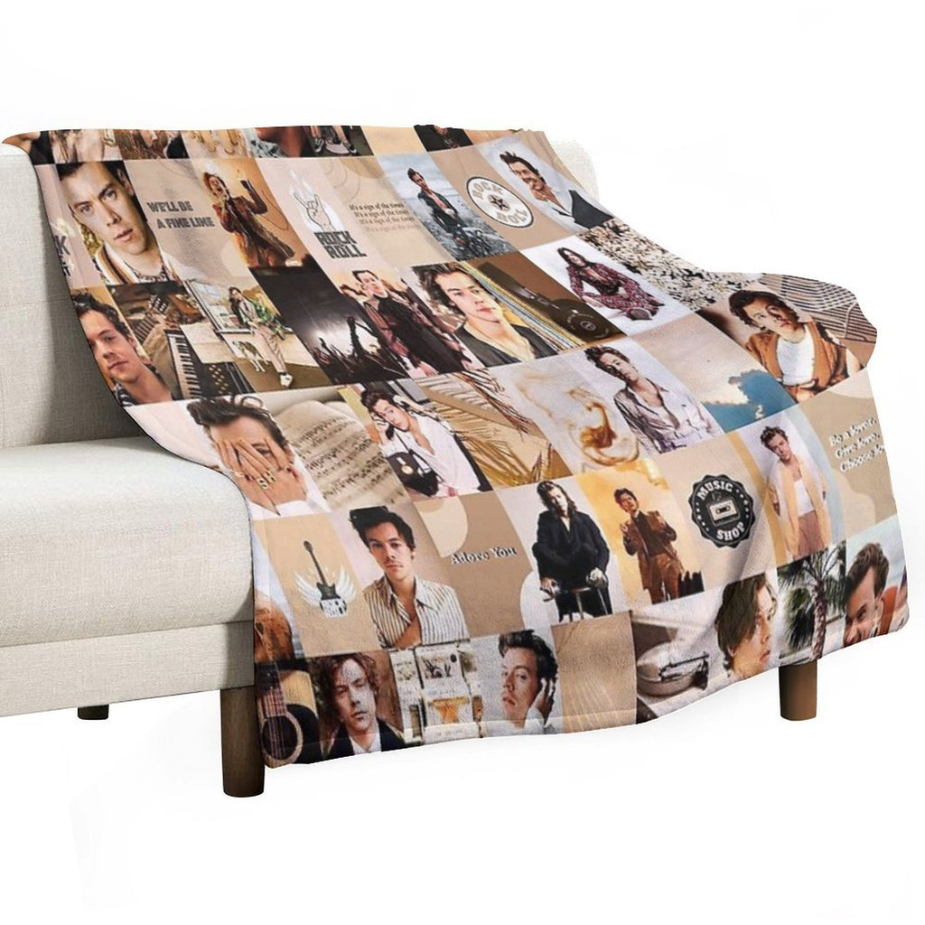 The Old Tour Collage Pict Lightweight Throw Blanket