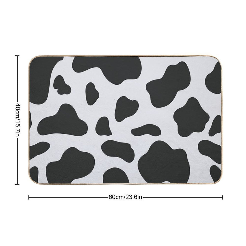Cow Pattern  Absorbent Bath Mat