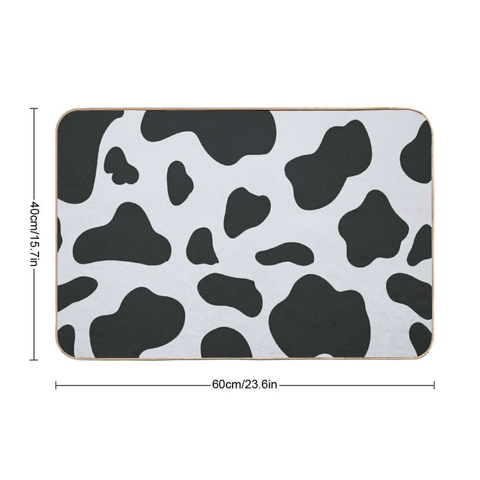 Cow Pattern  Absorbent Bath Mat