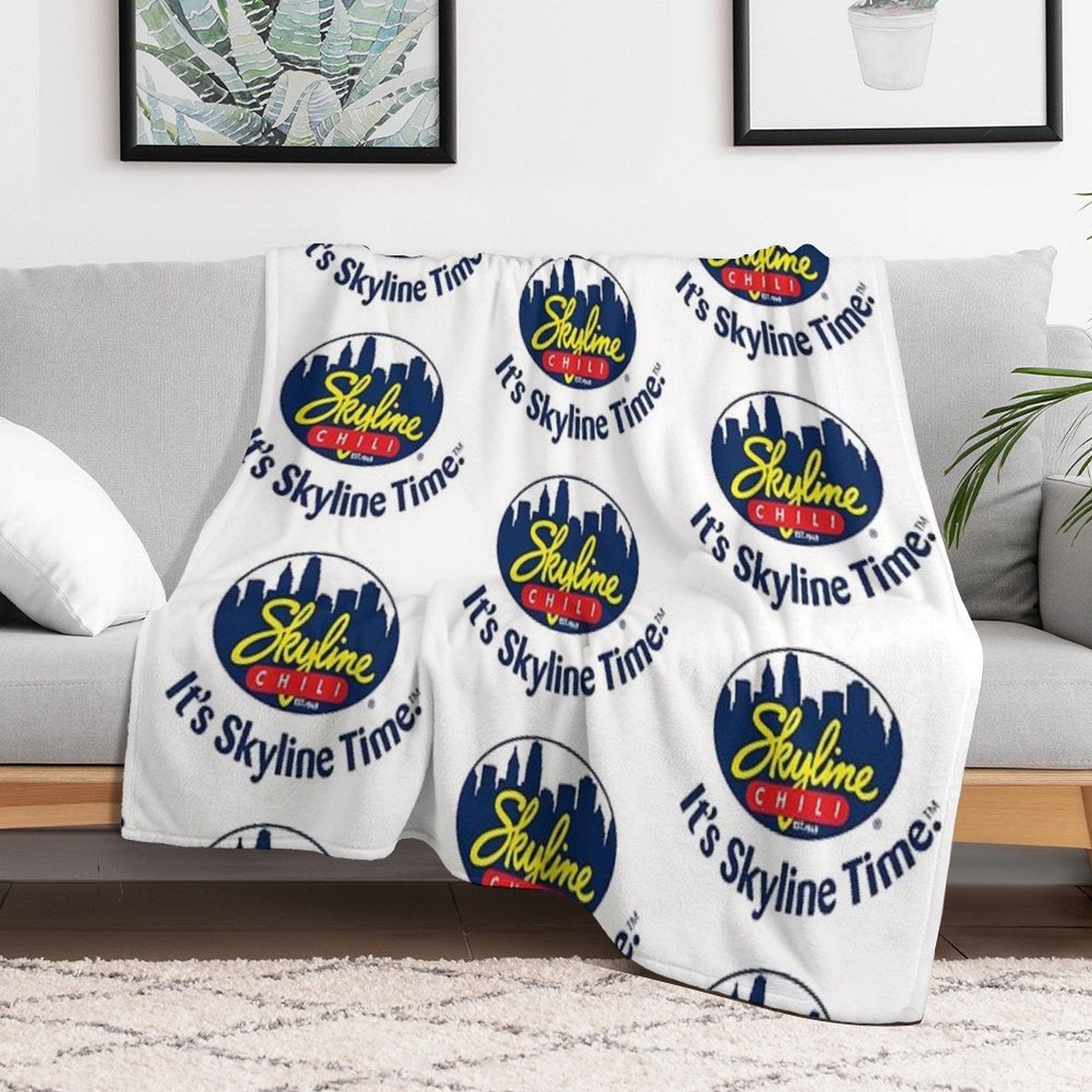 Skyline Chili Premium Throw Blanket