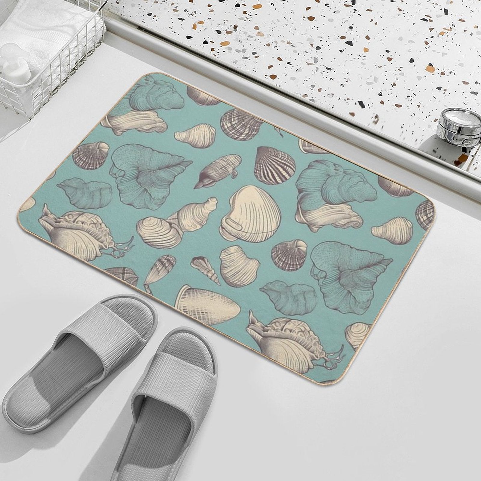 Shells Design  Eco-Friendly Bath Mat