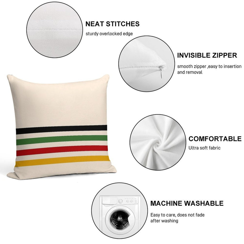 Trading Colors Soft Washable Throw Pillow