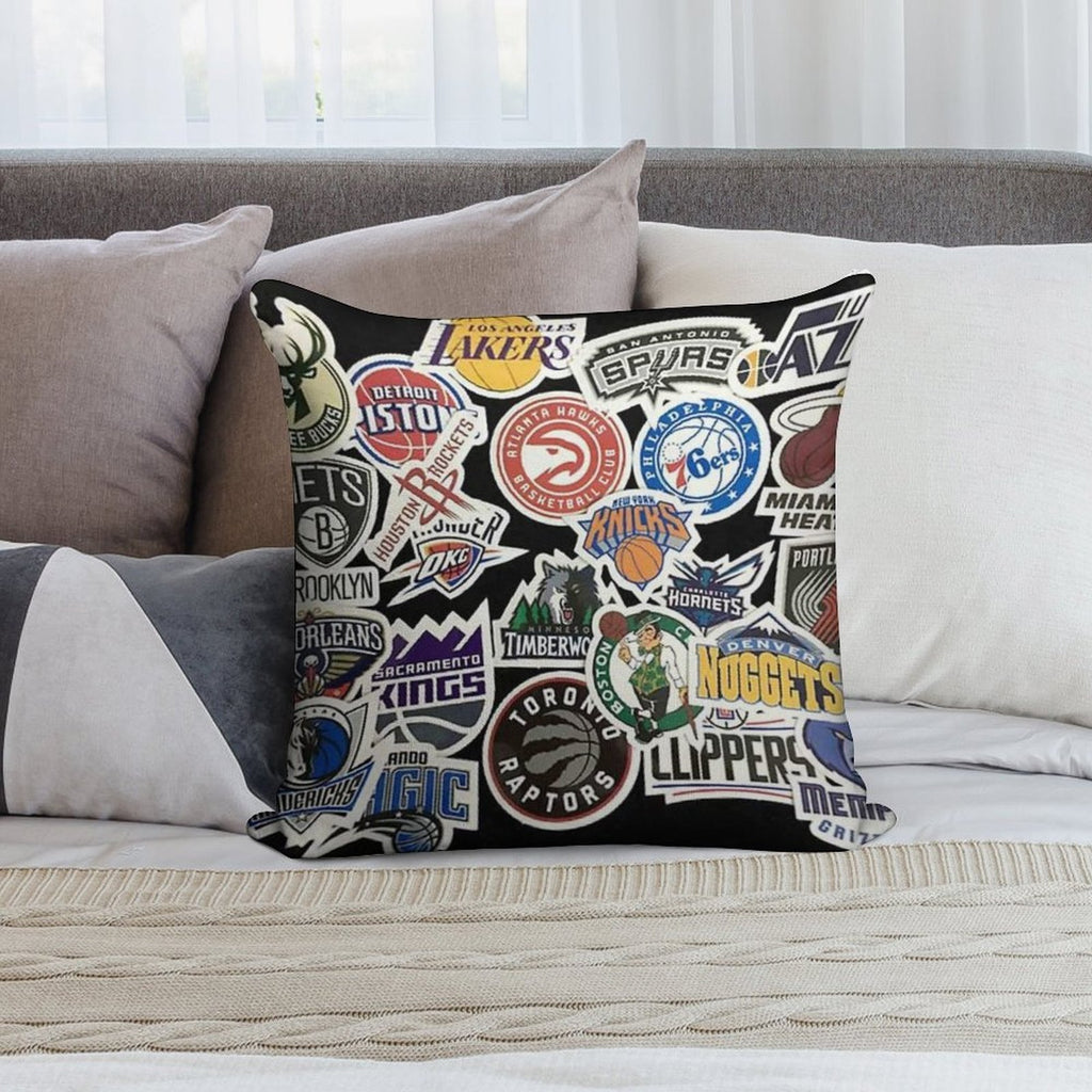 NBA All Teams Soft Home Decor Throw Pillow