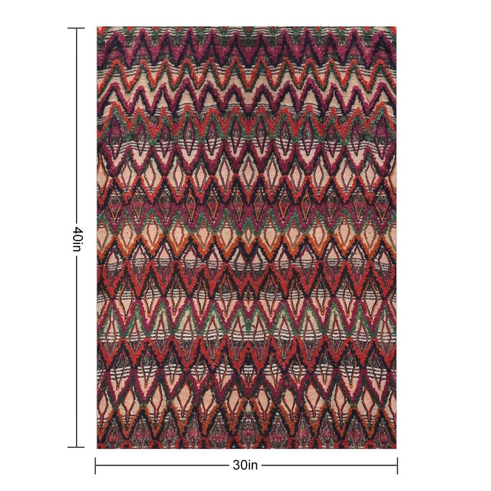 Pattern Design Wrinkle-free Throw Blanket