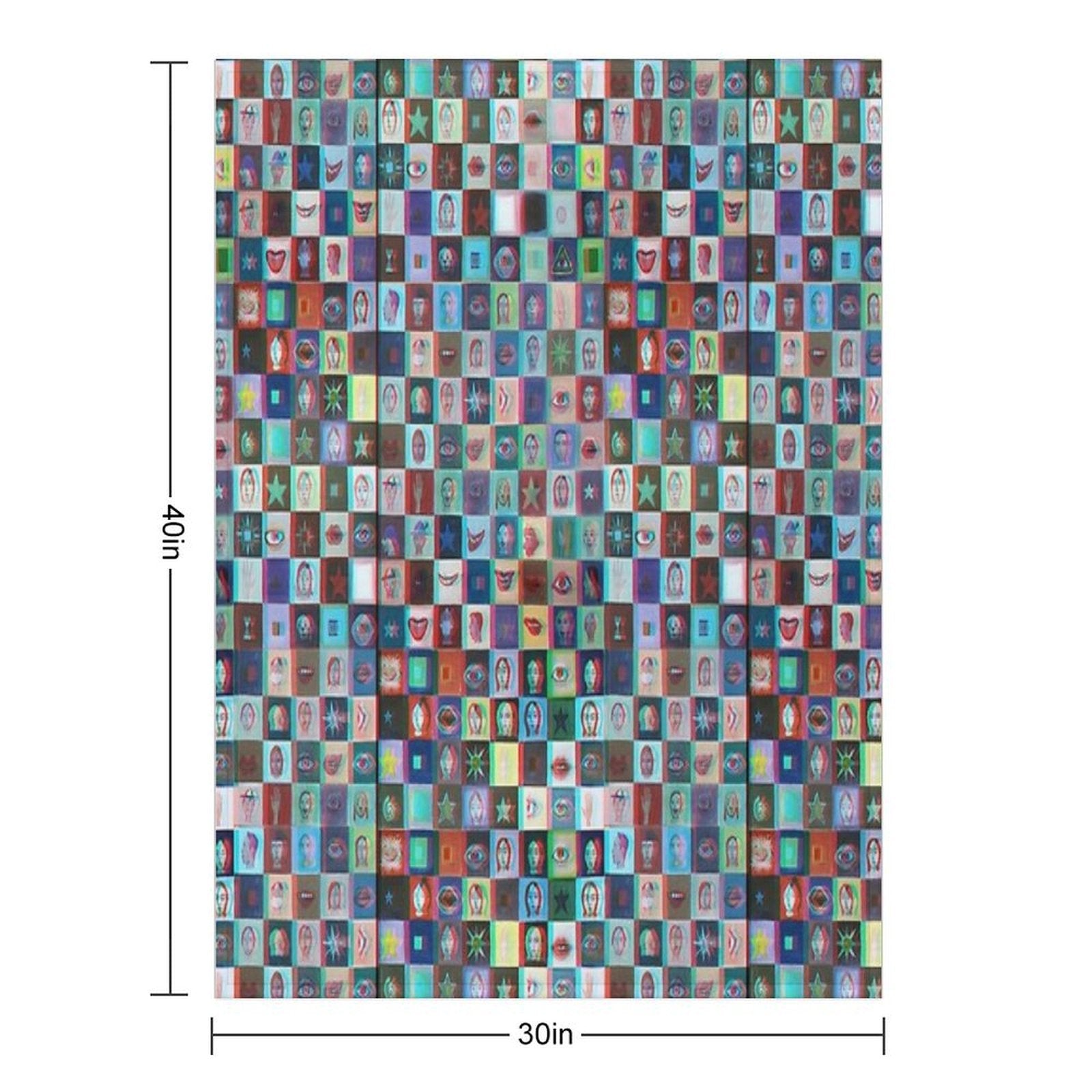 Chessboard Tapiz 3d 2 Shrink-resistant Throw Blanket