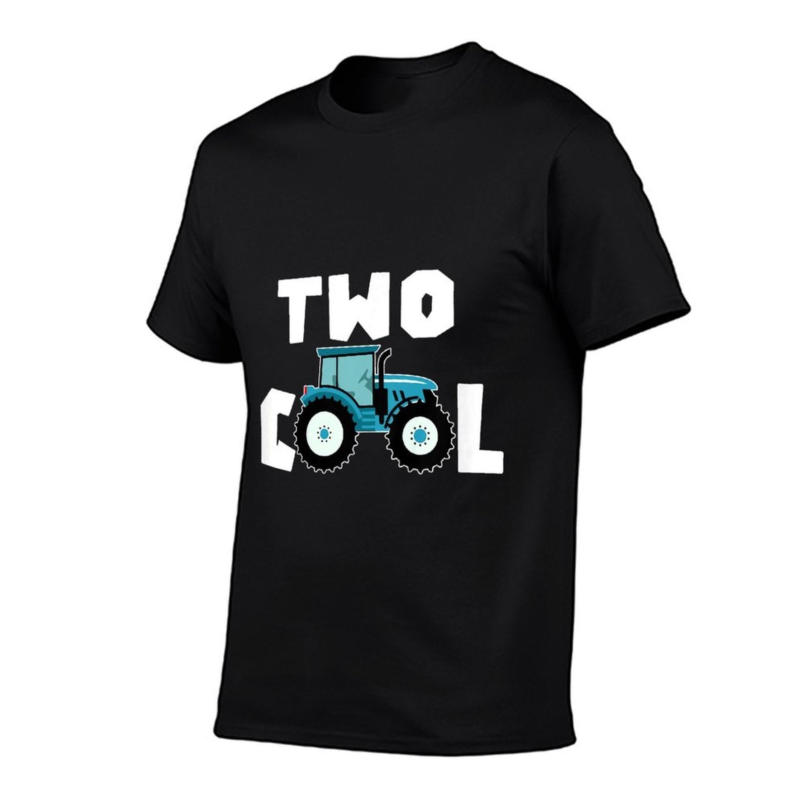 Kids Two Cool 2nd Birthday Tractor 2 Year Old Boy Second Bday  Durable T-Shirt