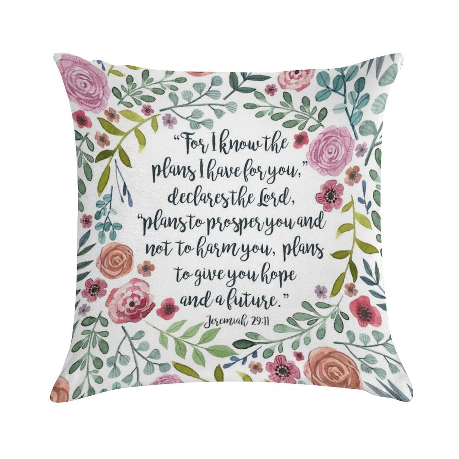Jeremiah 2911 Soft Fade-Resistant Throw Pillow