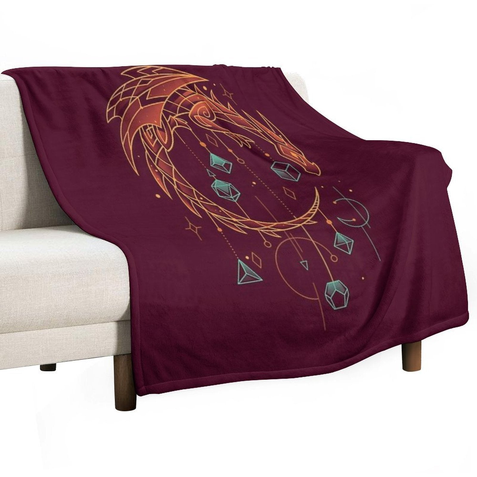 Draconic Dice Keeper - Roleplayer Gamer All-season Throw Blanket