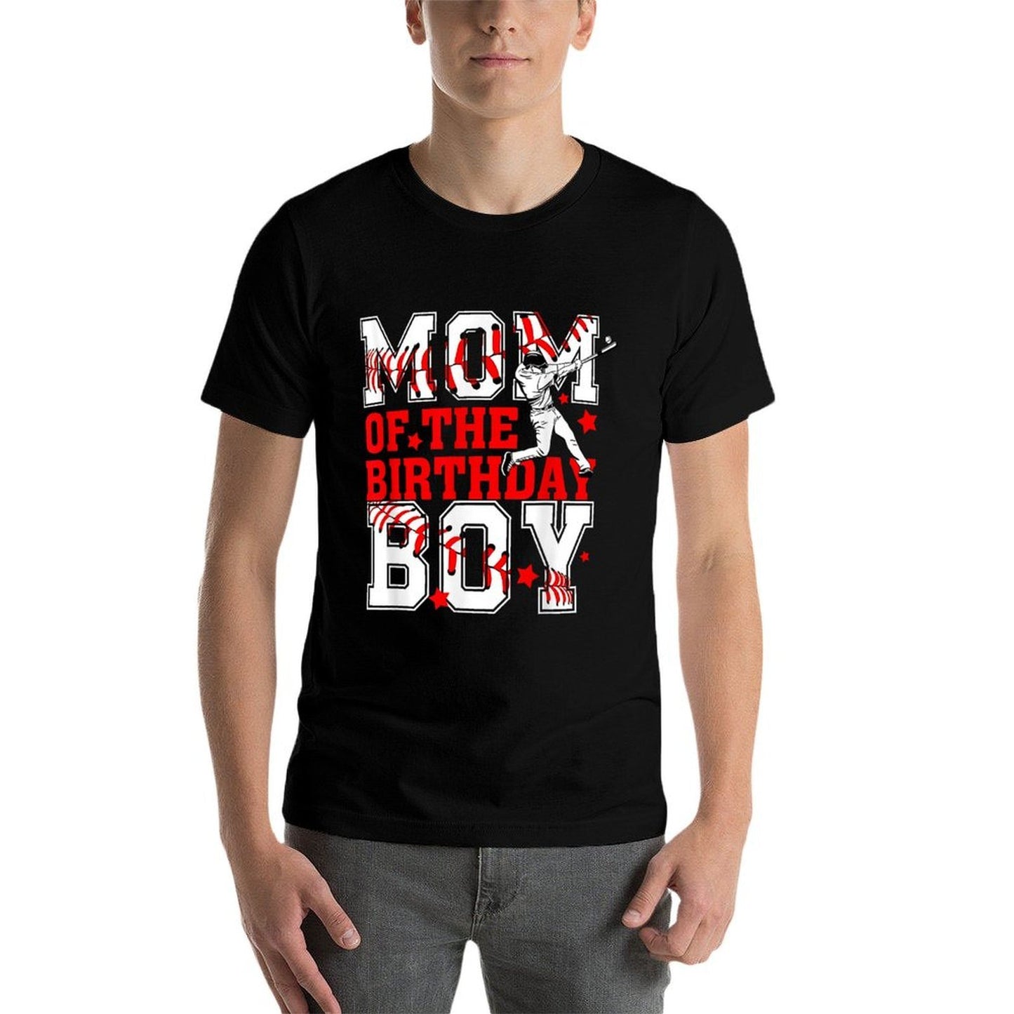 Mom And Dad Birthday Boy Son Baseball Lovers Family Matching  Lightweight T-Shirt