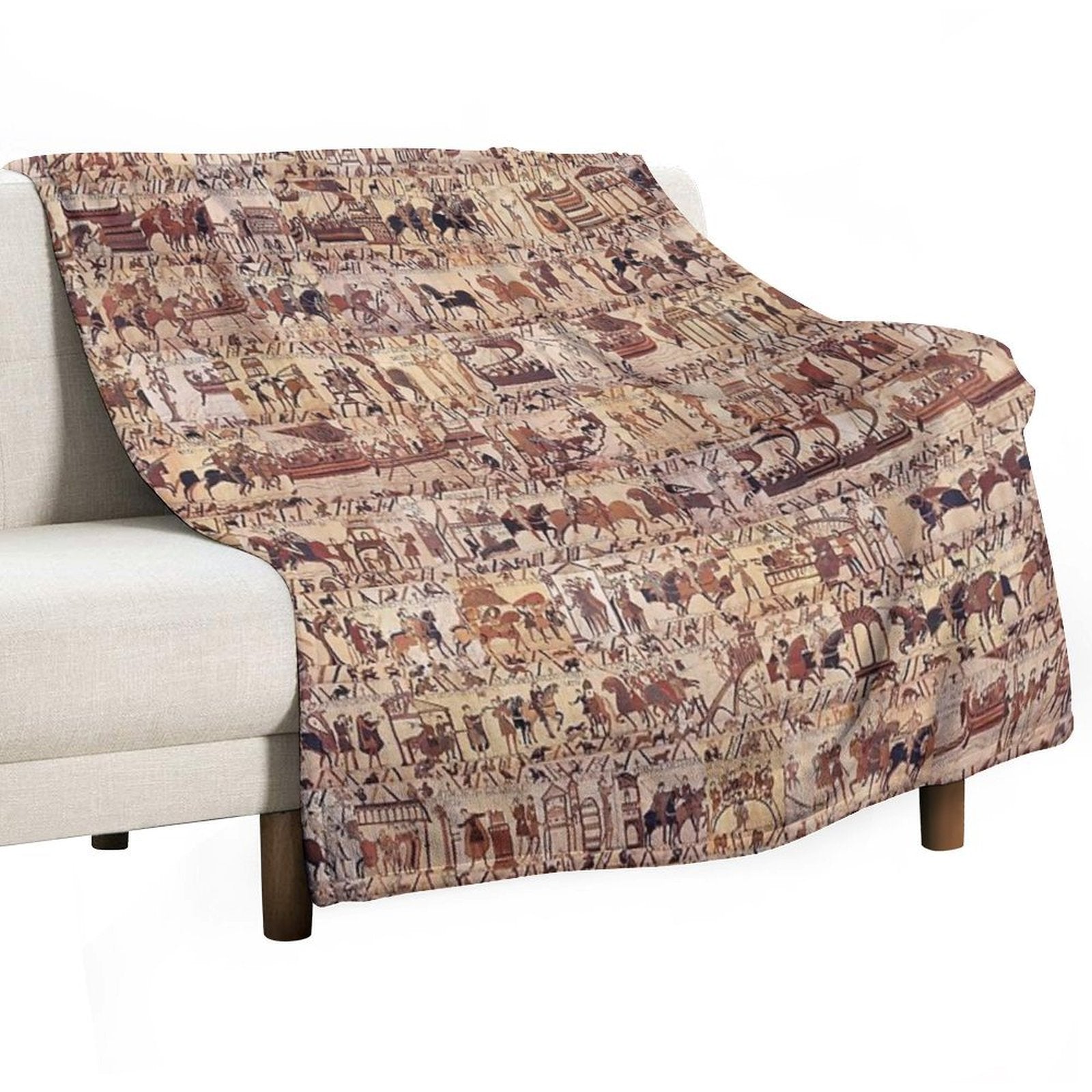 Bayeux Tapestry Velvety-soft Throw Blanket