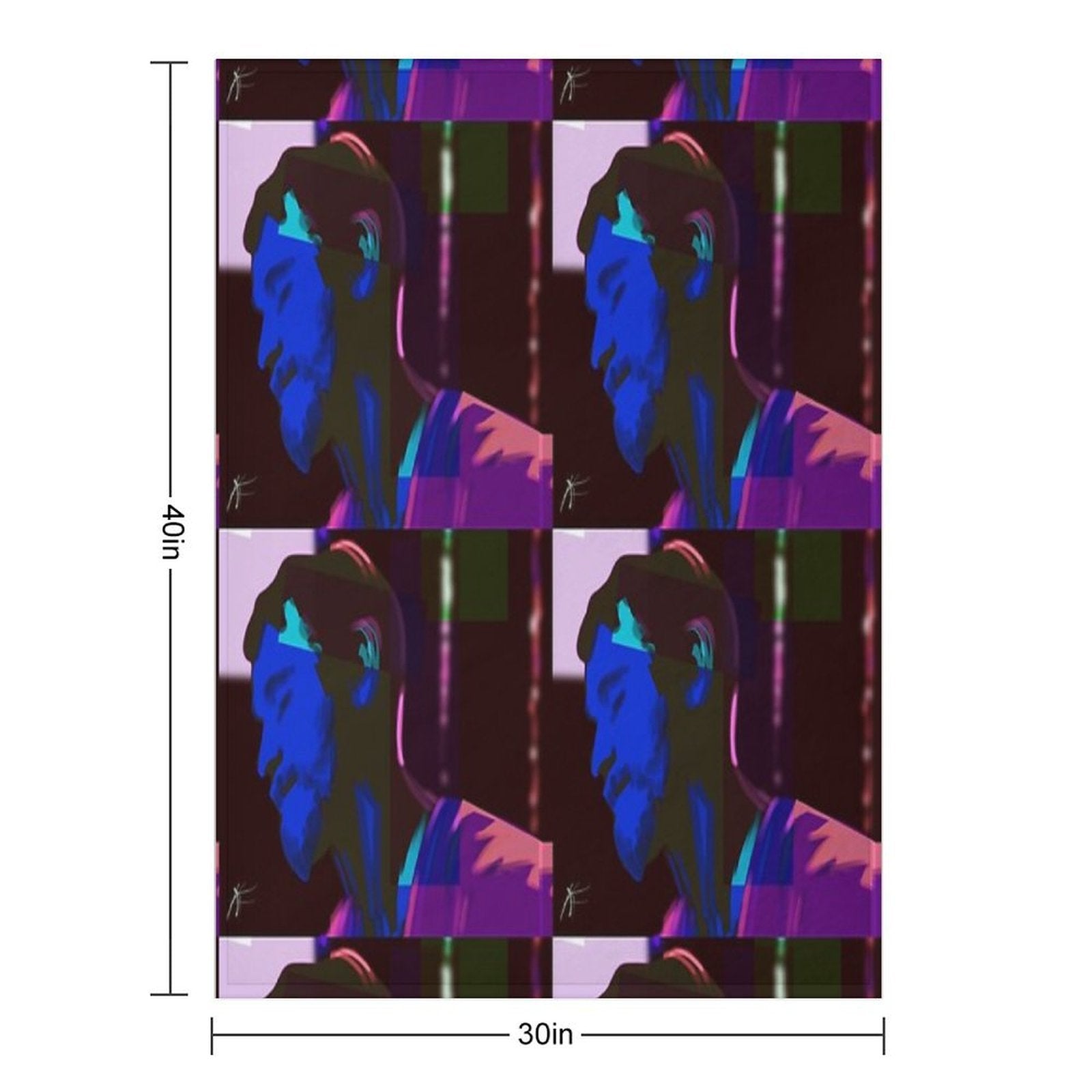 Neon Dude 1 Premium Throw Blanket