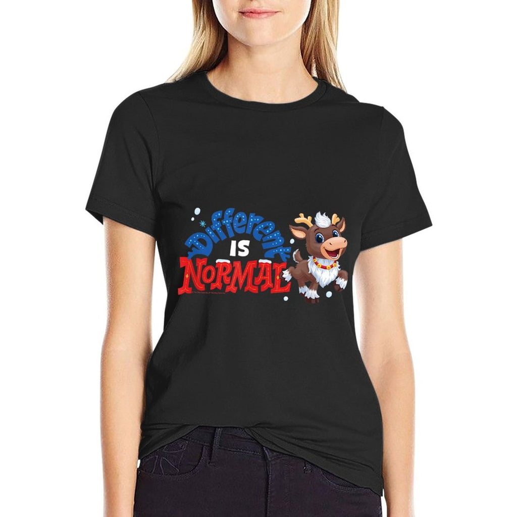 Reindeer in Here Christmas Blizzard Different Is Normal Logo  Vintage-inspired T-Shirt