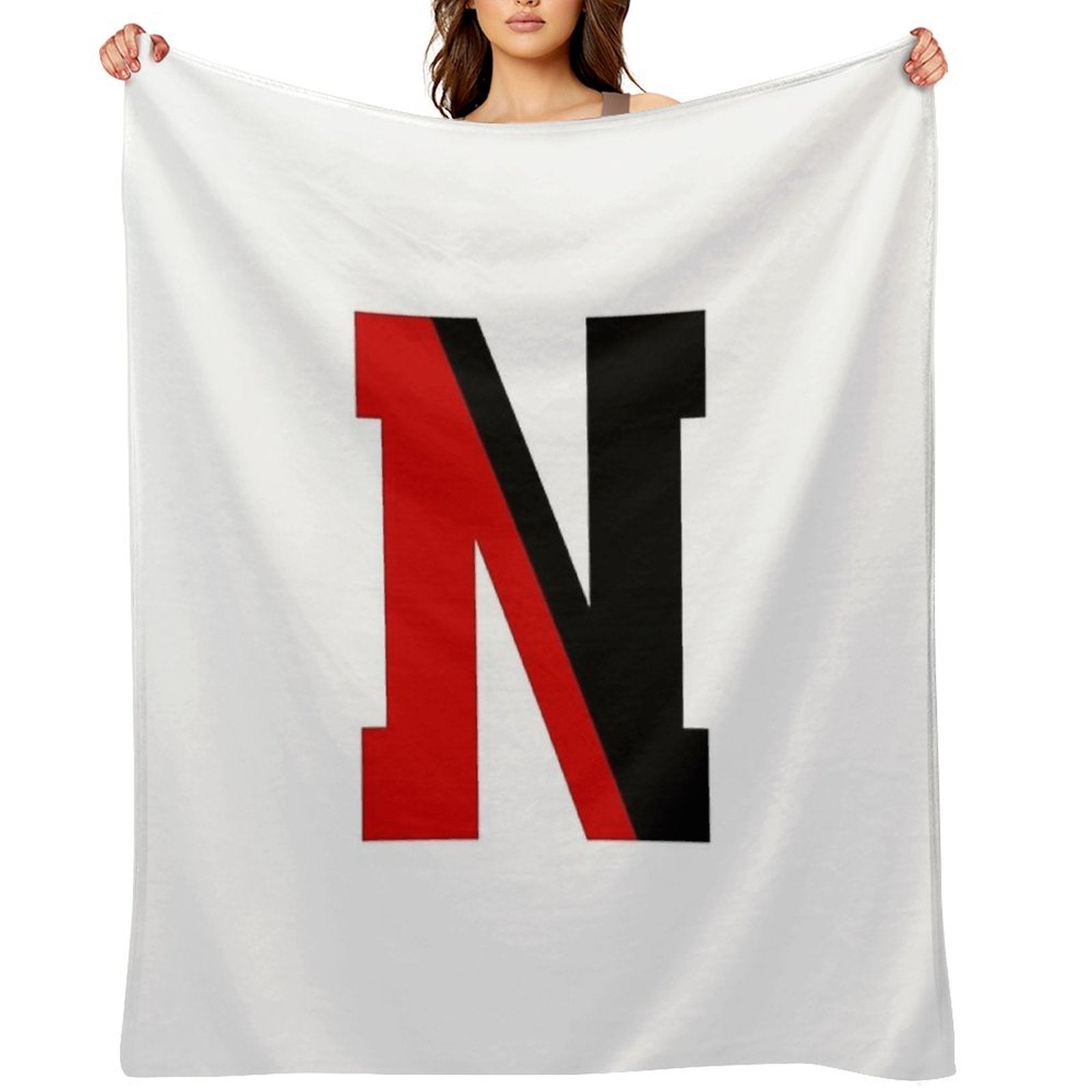 NORTHEASTERN LOGO Compact Throw Blanket