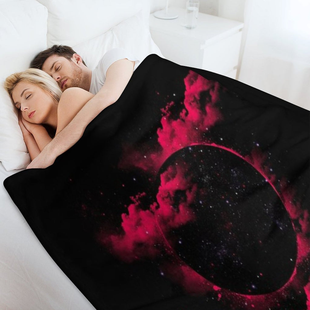 Black Hole Easy Care Throw Blanket