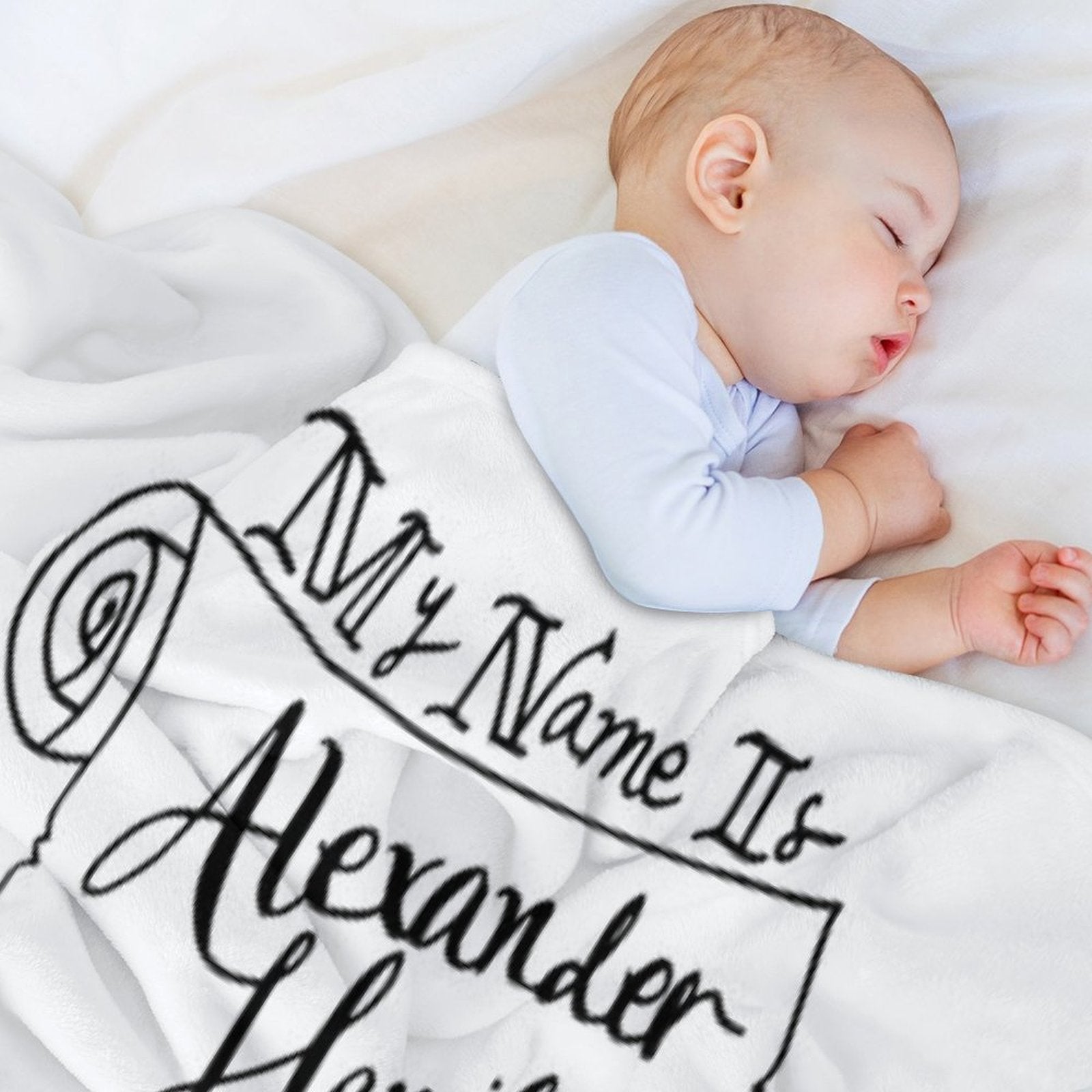 Alexander Hamilton Scroll Versatility Throw Blanket
