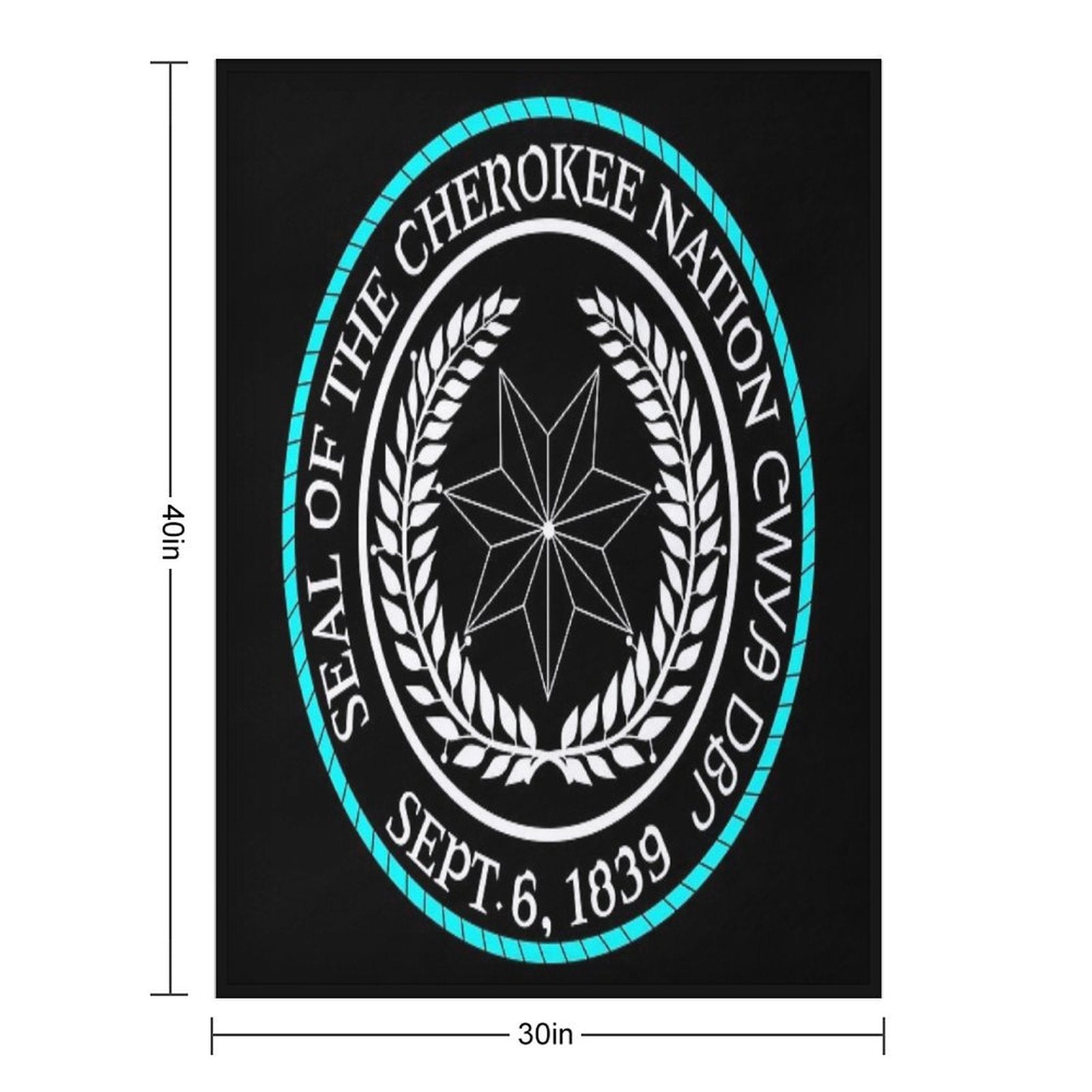 Cherokee Seal Lightweight Throw Blanket